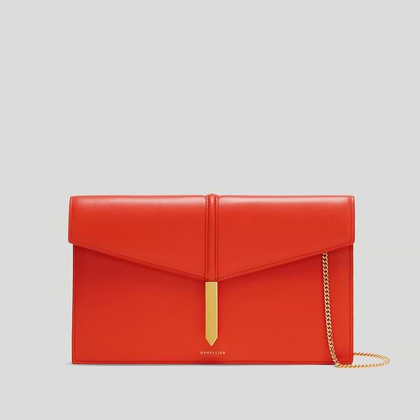 The Tokyo clutch poppy red smooth 1