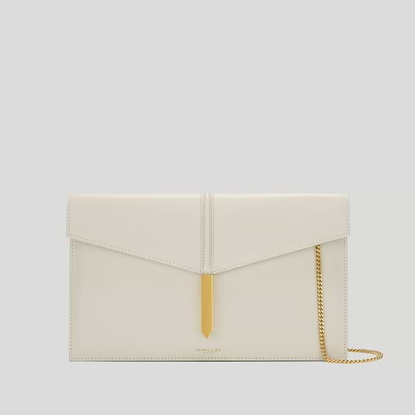 The Tokyo clutch smooth leather off white 01