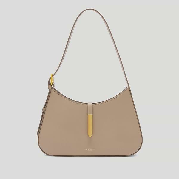 The Tokyo shoulder bag dark sand smooth 1