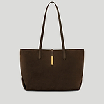 The Tokyo tote bag mocha suede 1