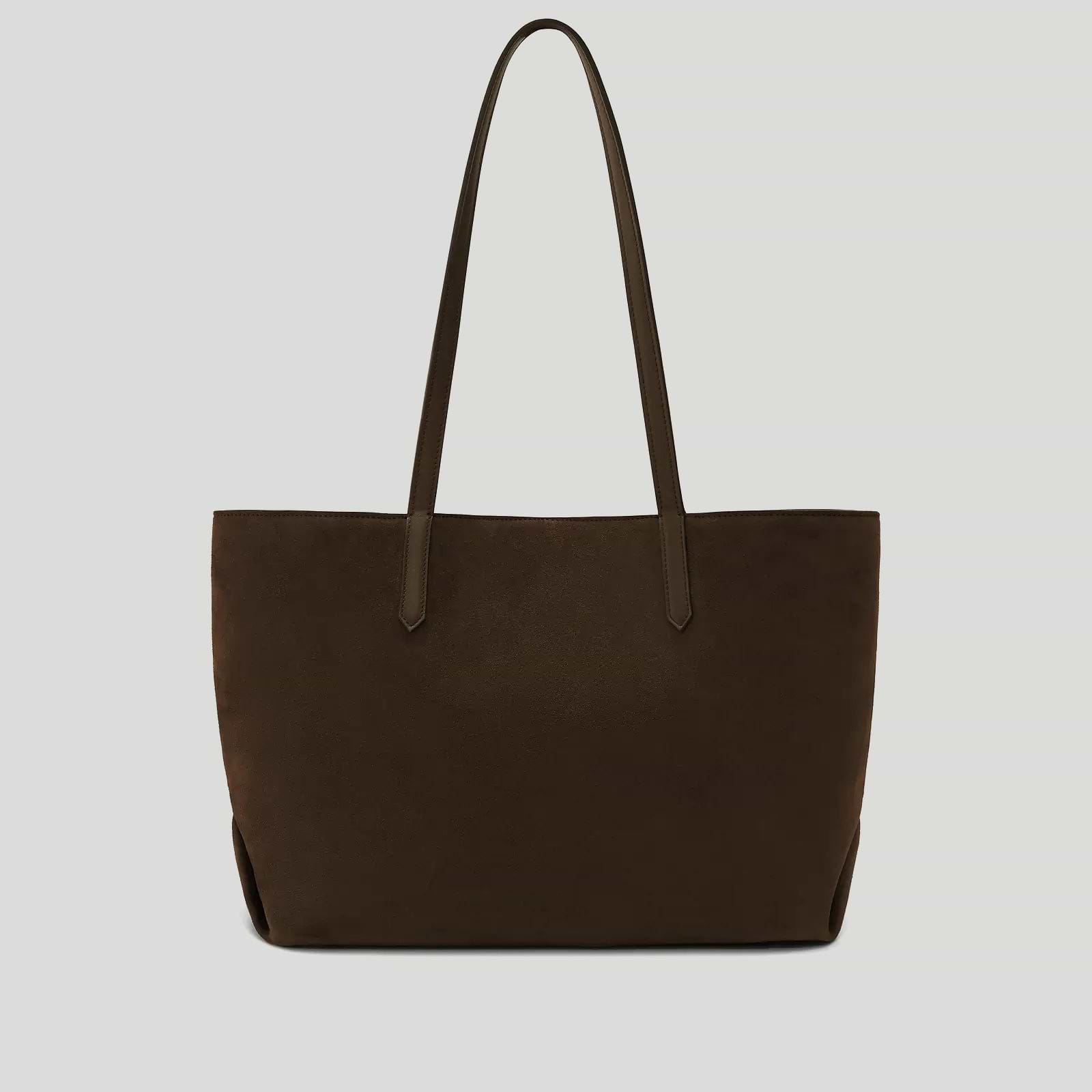The Tokyo Tote | Mocha Suede & Mocha Suede | DeMellier
