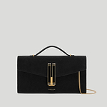 The Vancouver Clutch bag black suede enamel 1_6bc32a62 cd0a 45ba 9107 65bdc14753da