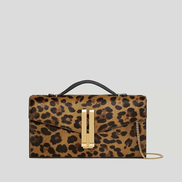 The Vancouver clutch leopard print suede black smooth 1