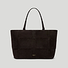 The florence tote bag dark chocolate suede 1_42491cba 2687 4f19 a46f deac832825f3