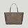 The florence tote dark taupe fine grain 1