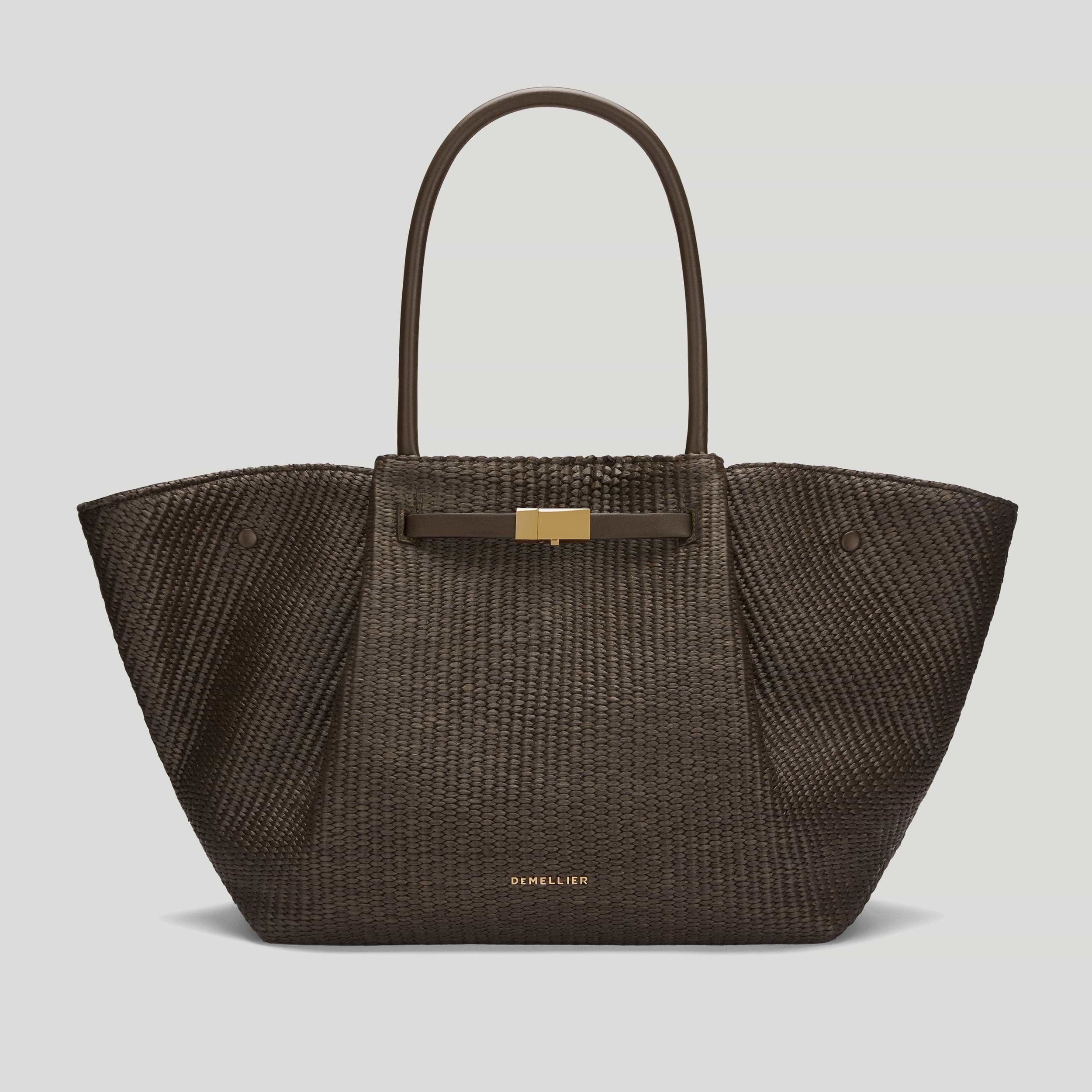 The New York | Espresso Raffia & Espresso Smooth | DeMellier
