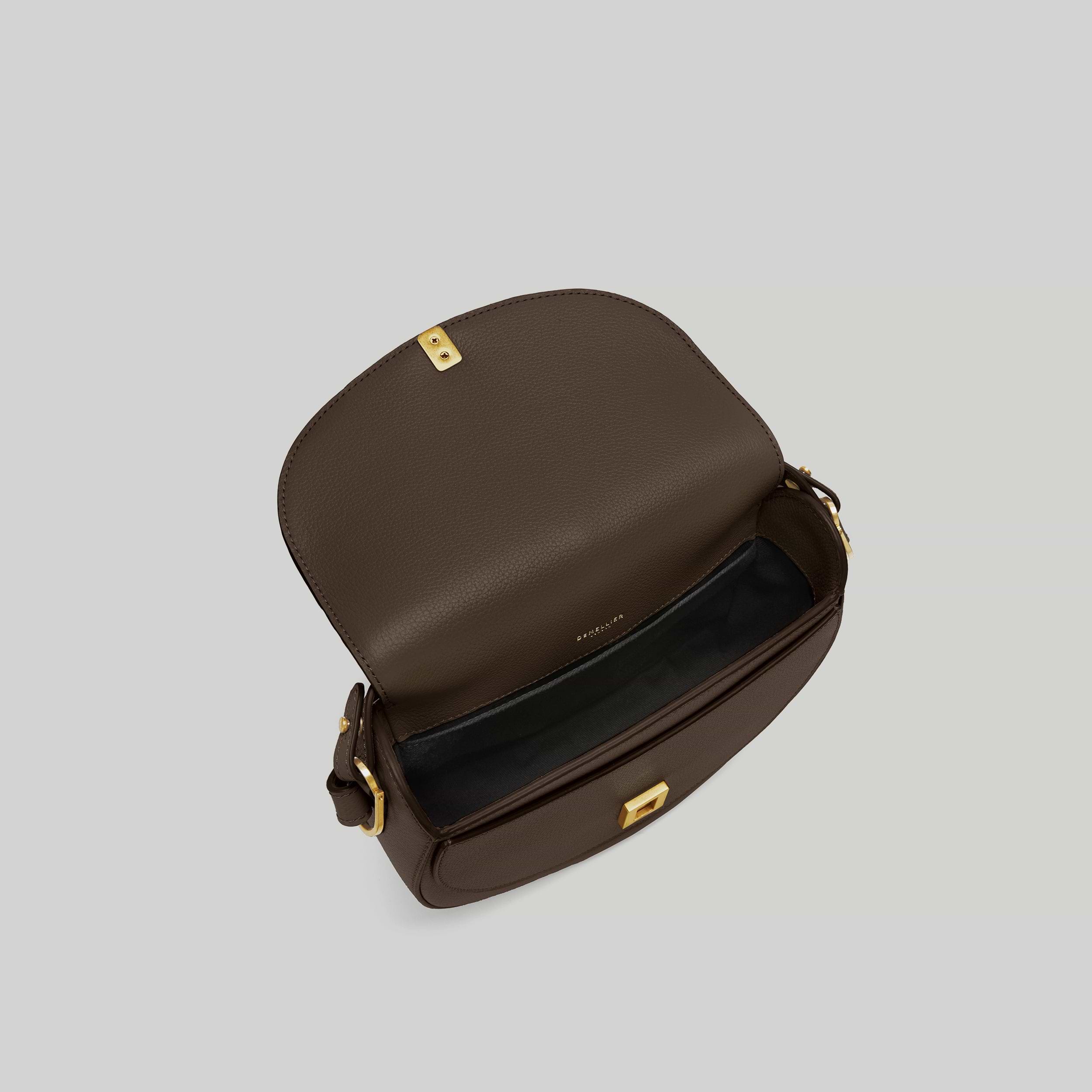 The Siena Saddle | Mocha Small Grain | DeMellier