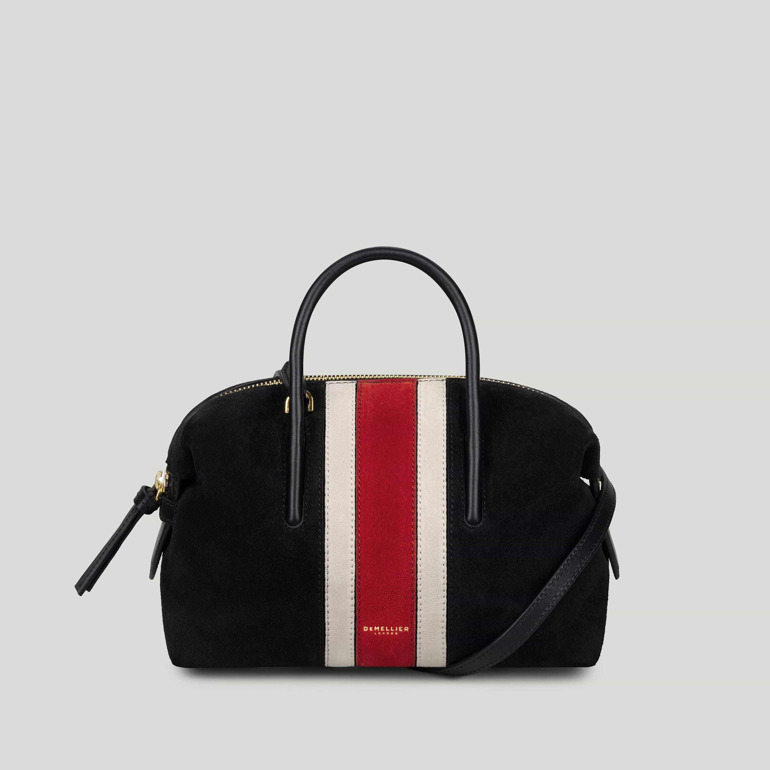 The Small Stockholm | Black Suede & Berry Suede | DeMellier