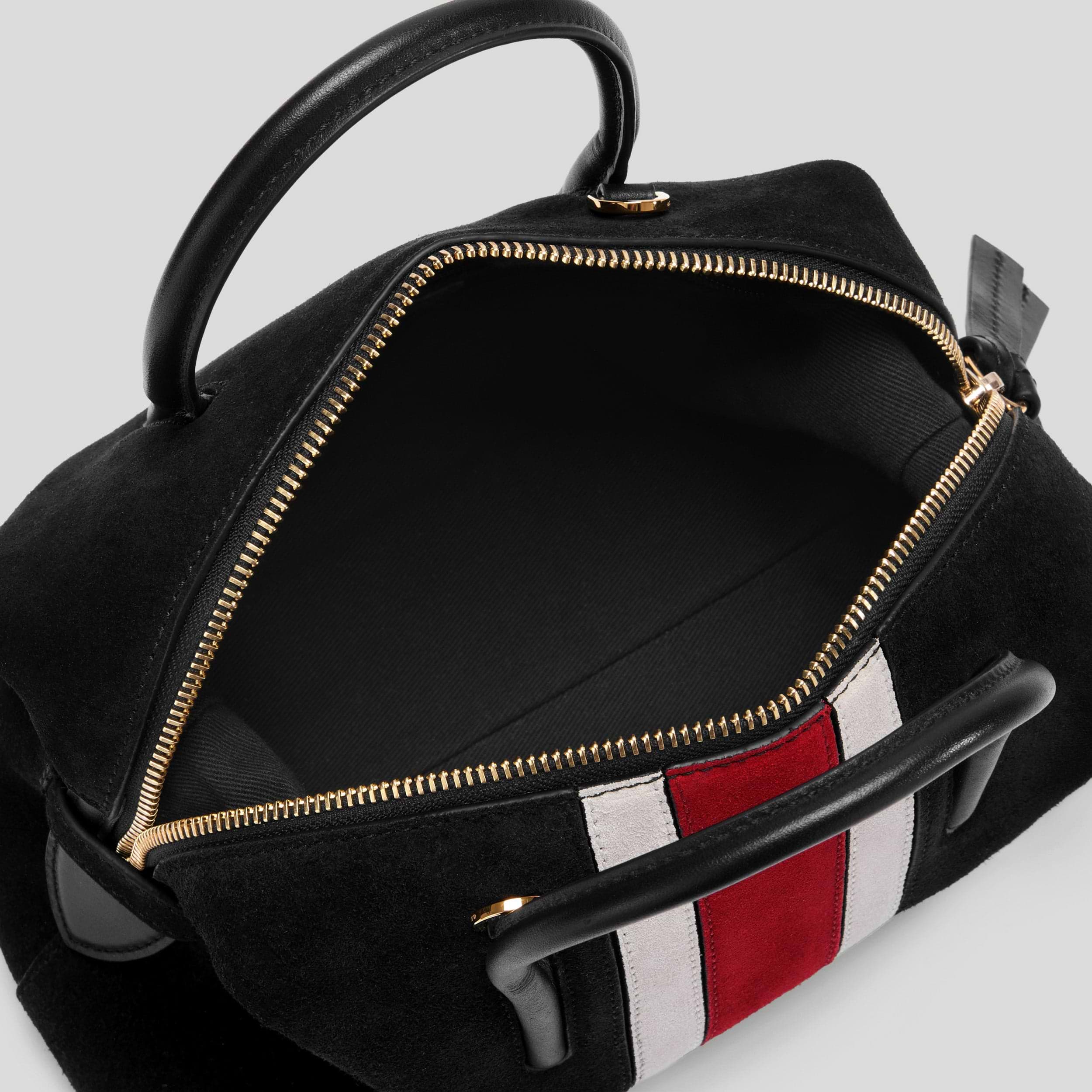 The Small Stockholm | Black Suede & Berry Suede | DeMellier