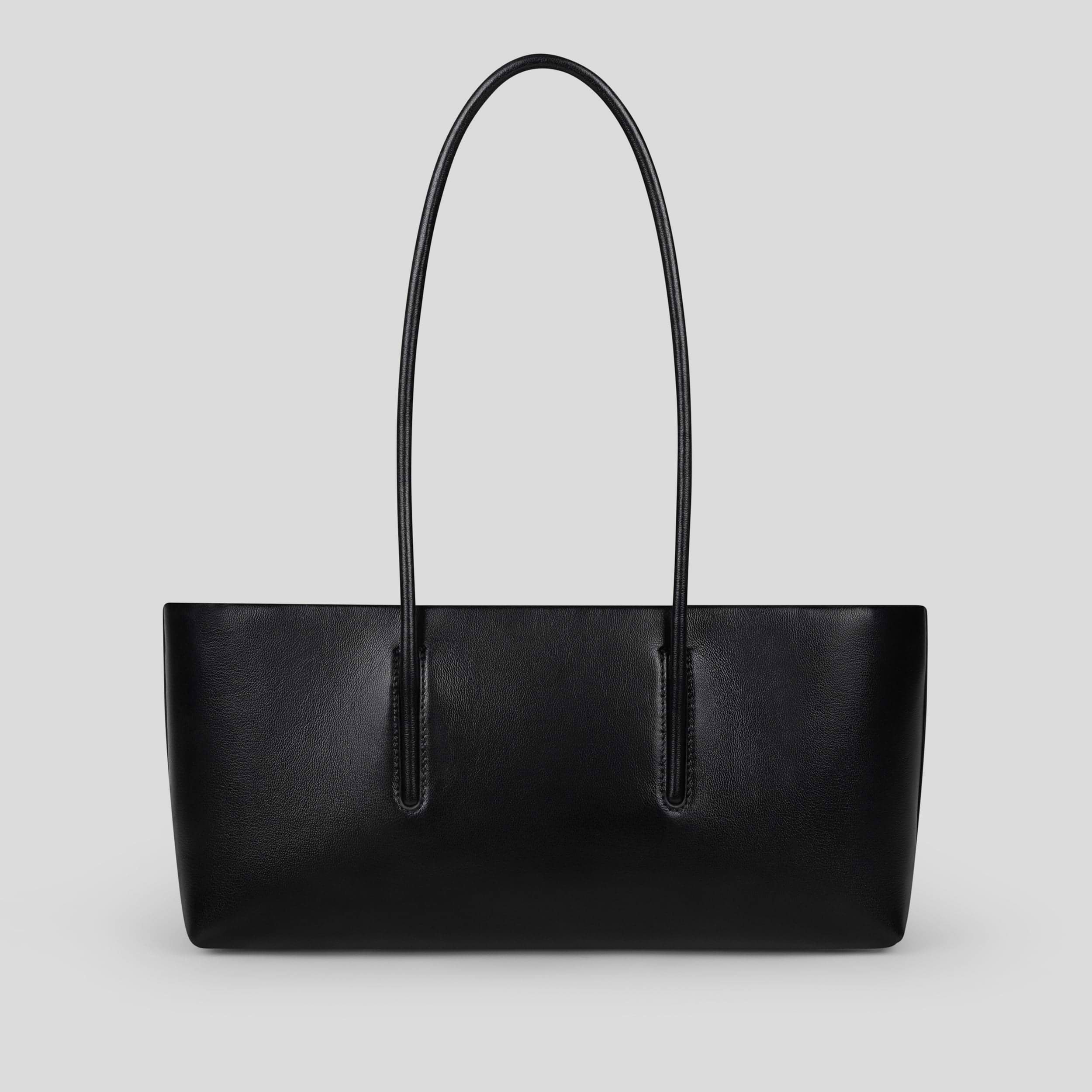 DEMELLIERショルダーバッグ　黒 The Stockholm Shoulder | Black Fine Grain | DeMellier
