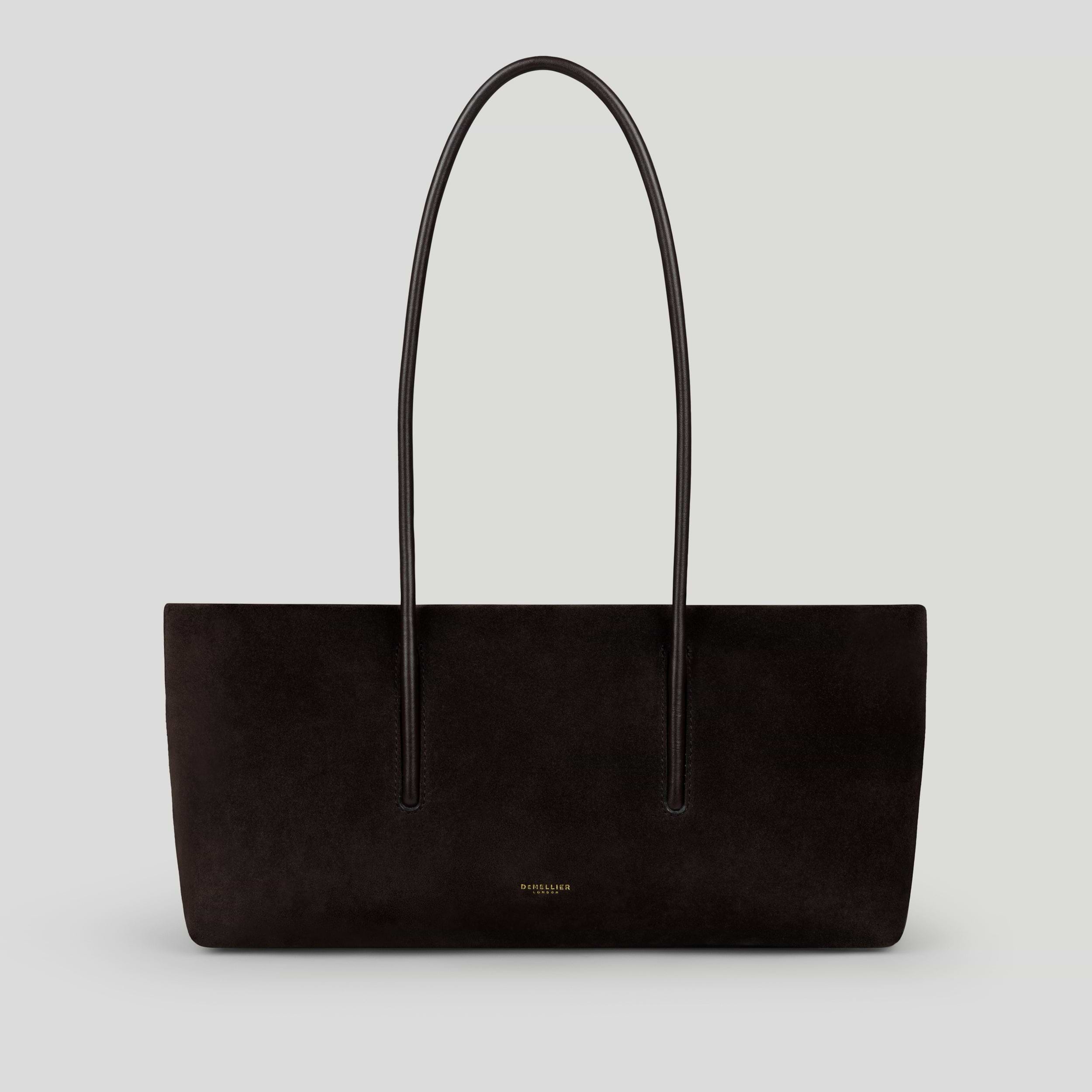 The Stockholm Shoulder | Dark Chocolate Suede | DeMellier