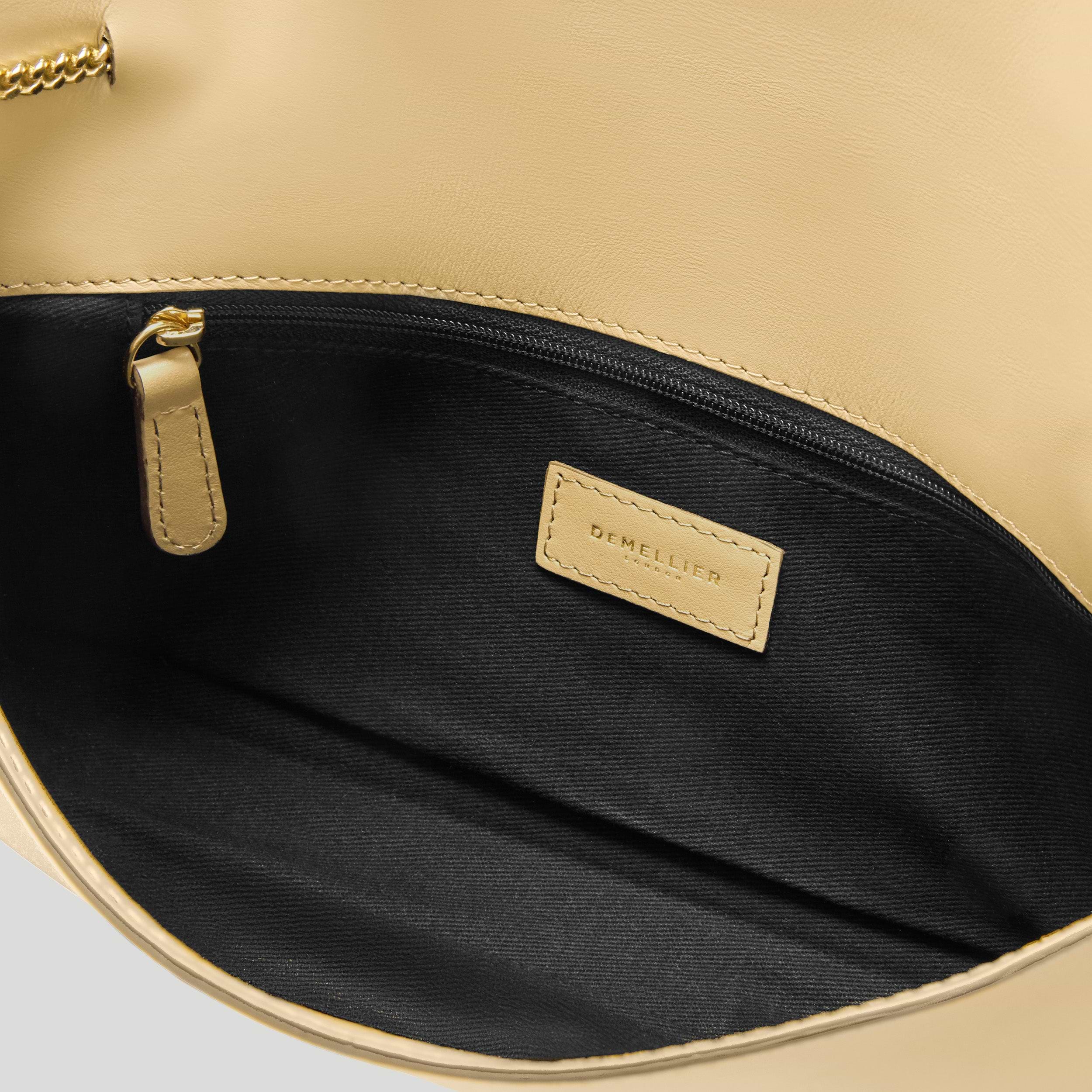 【DEMELLIER LONDON】2way clutch bag Demellier London 2way Clutch Bag Camel Women Shoulder Bag Gold