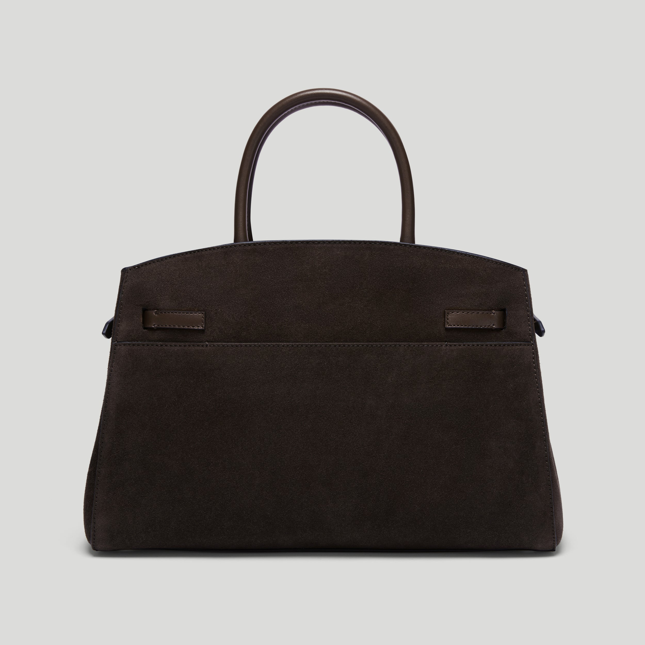 The Midi Hudson | Dark Chocolate Suede | DeMellier