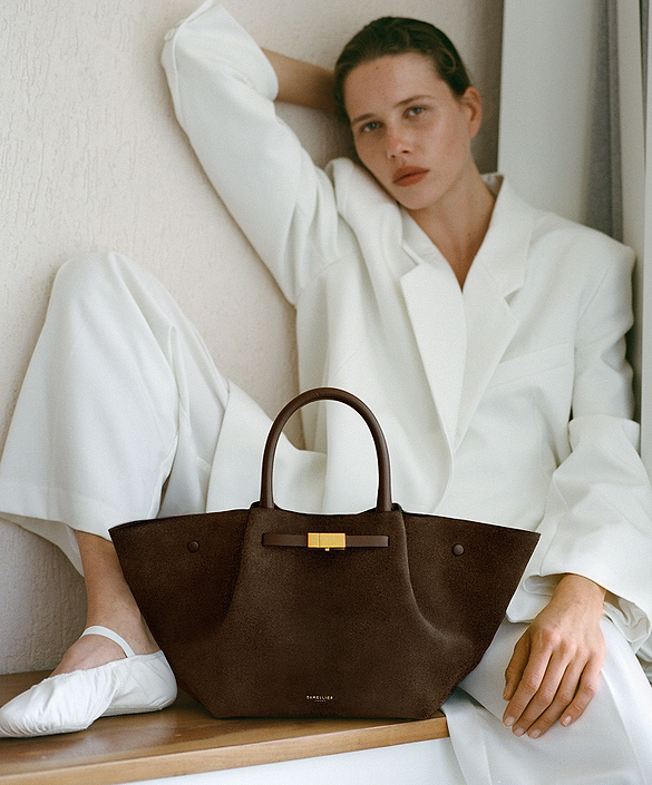 midi ny mocha suede crossbody