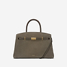 the midi hudson crossbody bag deep olive suede deep olive smooth 1