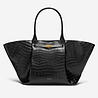 the new york shoulder bag black croc 1