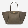 the new york tote work bag deep olive suede deep olive smooth 1