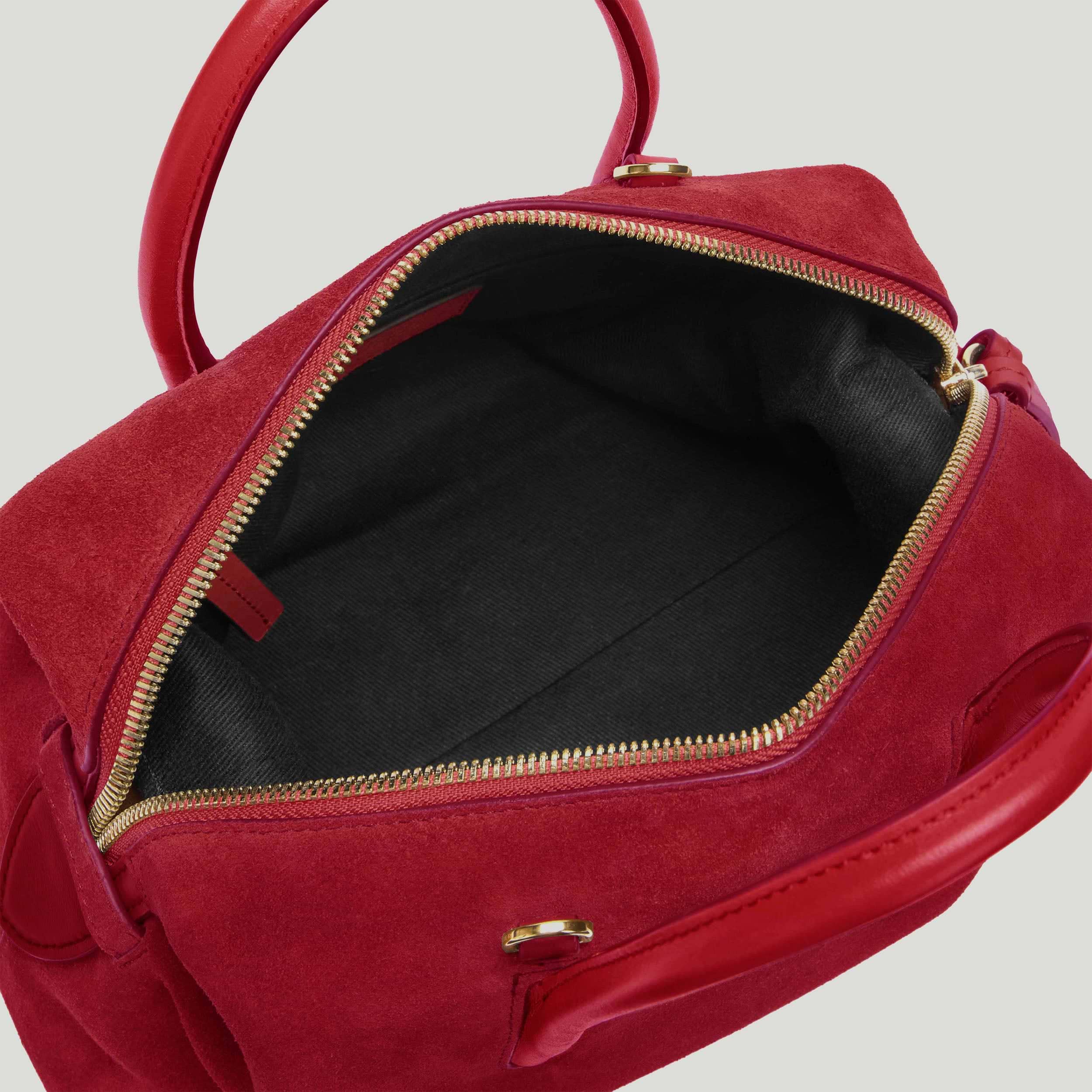 The Small Stockholm | Berry Red Suede | DeMellier