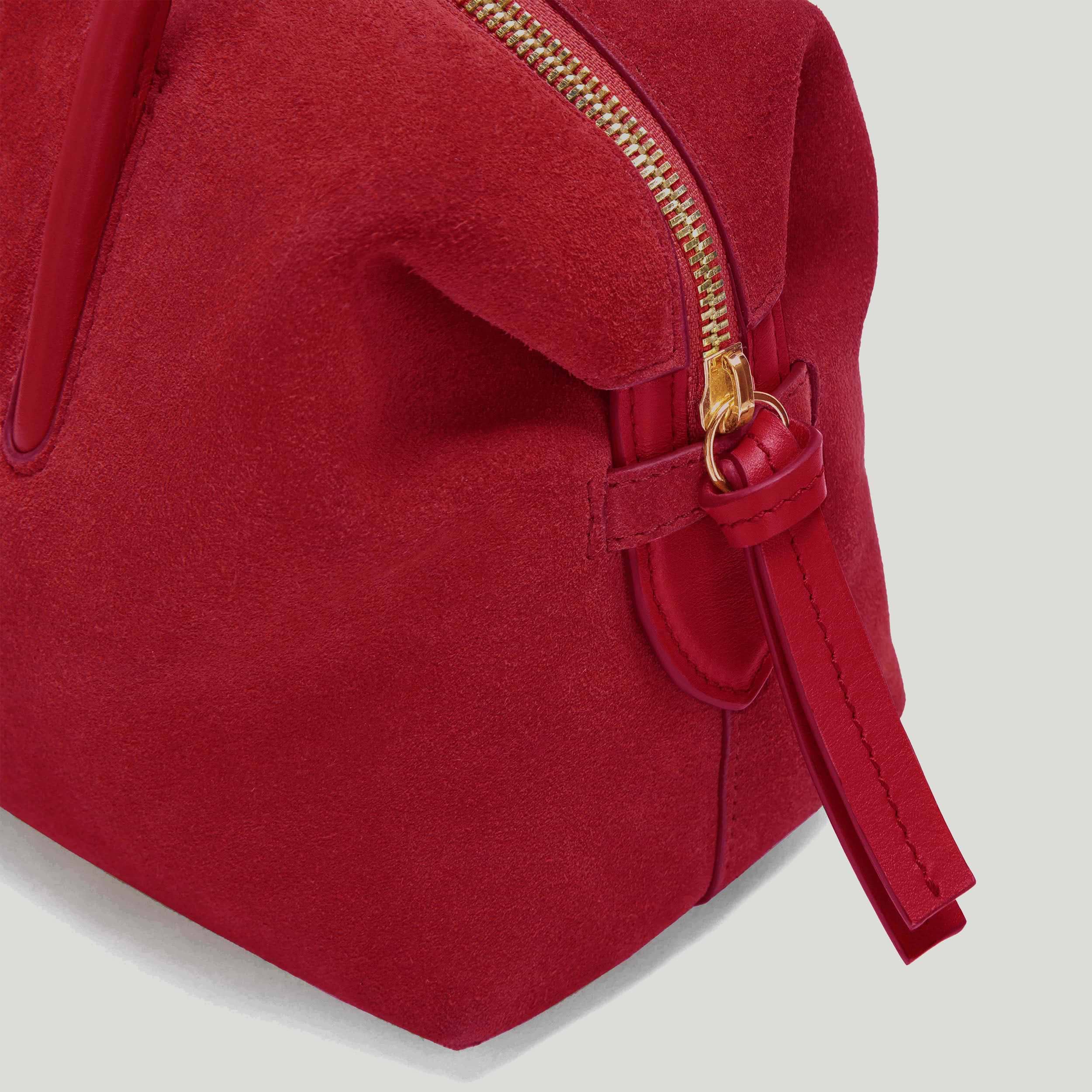 The Small Stockholm | Berry Red Suede | DeMellier