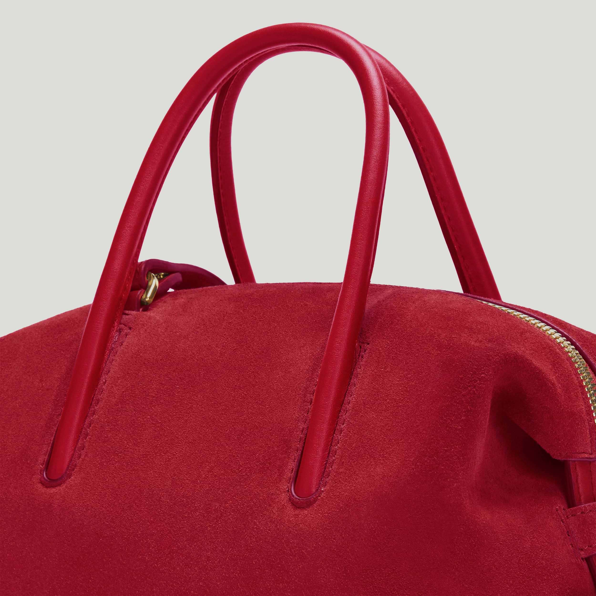 The Small Stockholm | Berry Red Suede | DeMellier