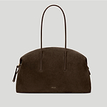 the stockholm dark mocha suede smooth tote bag 1