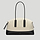 the stockholm salt pepper canvas black smooth tote bag 2