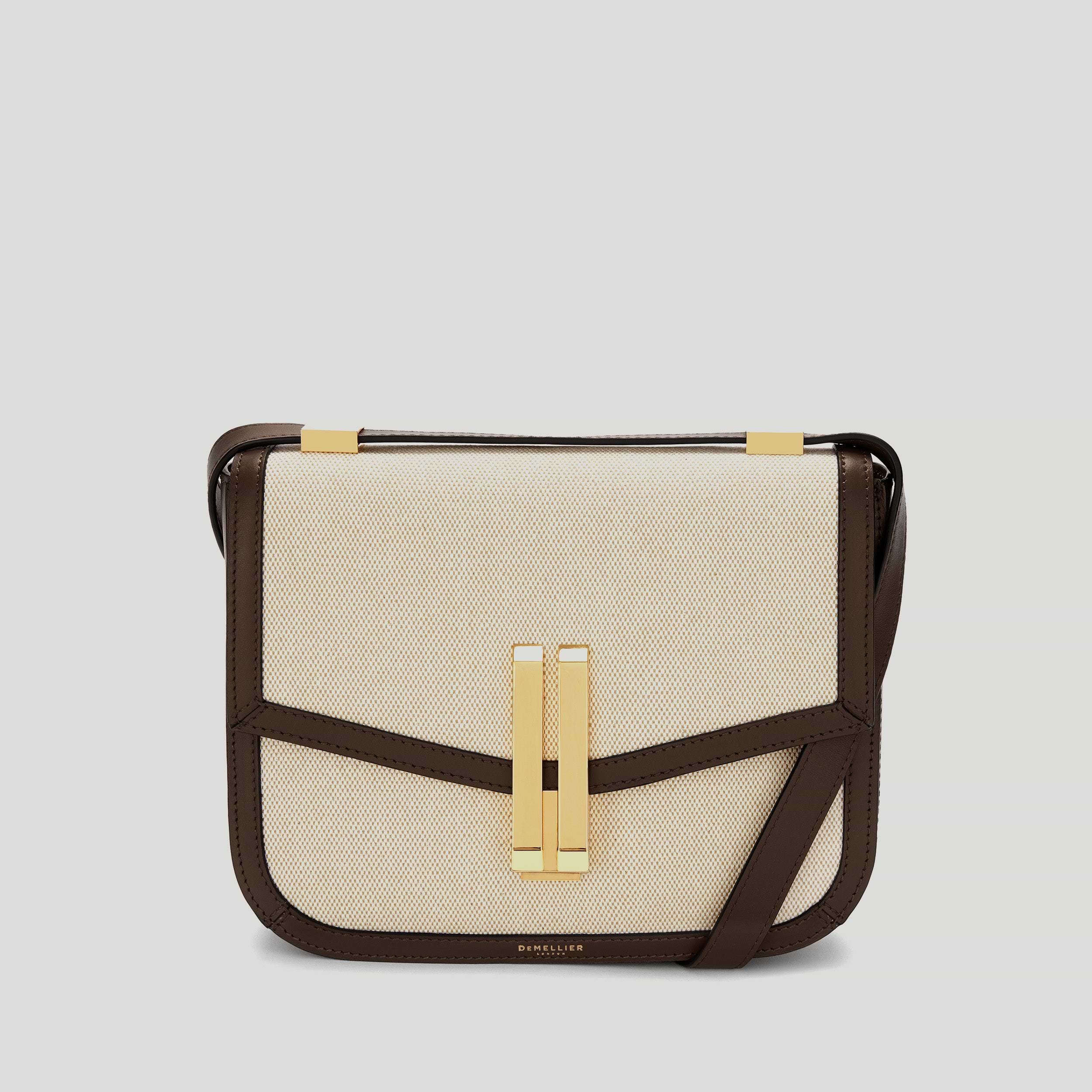 The Vancouver | Salt Pepper Canvas Mocha Smooth | DeMellier
