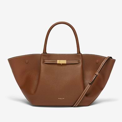 the midi new york crossbody bag tan ecru stitch small grain 1
