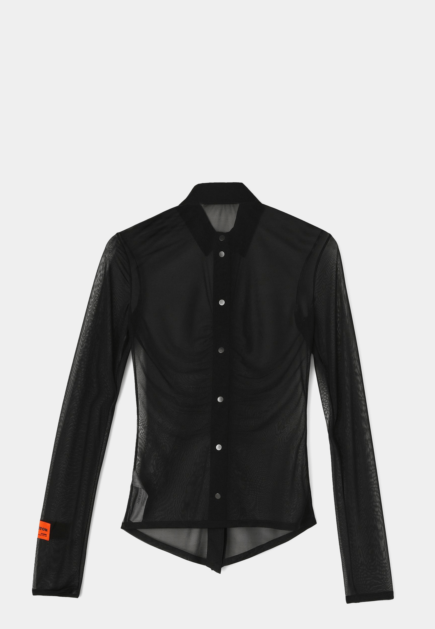 Heron Preston Georgette Shirt Black