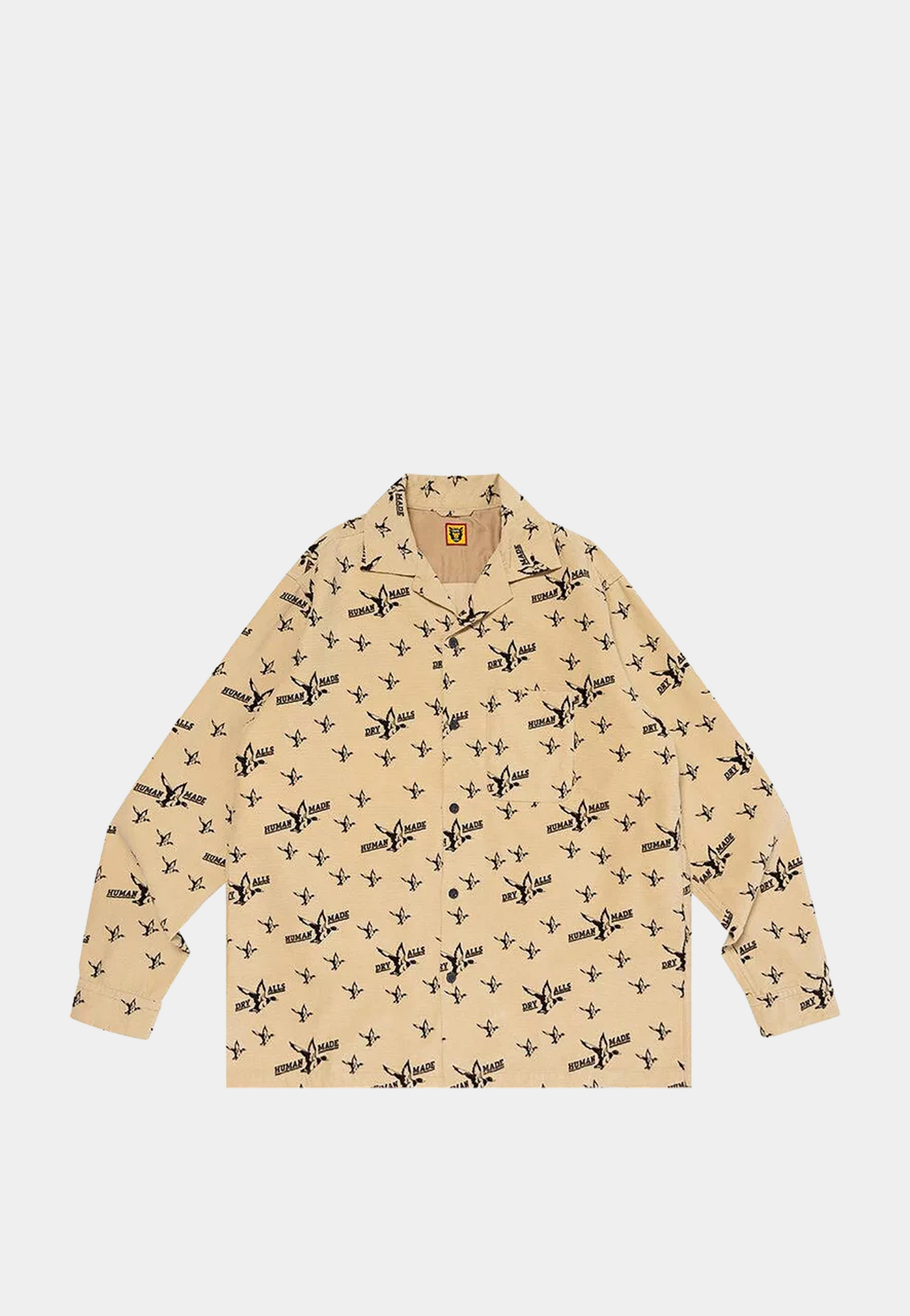 Human Made Camo Print Shirt Beige