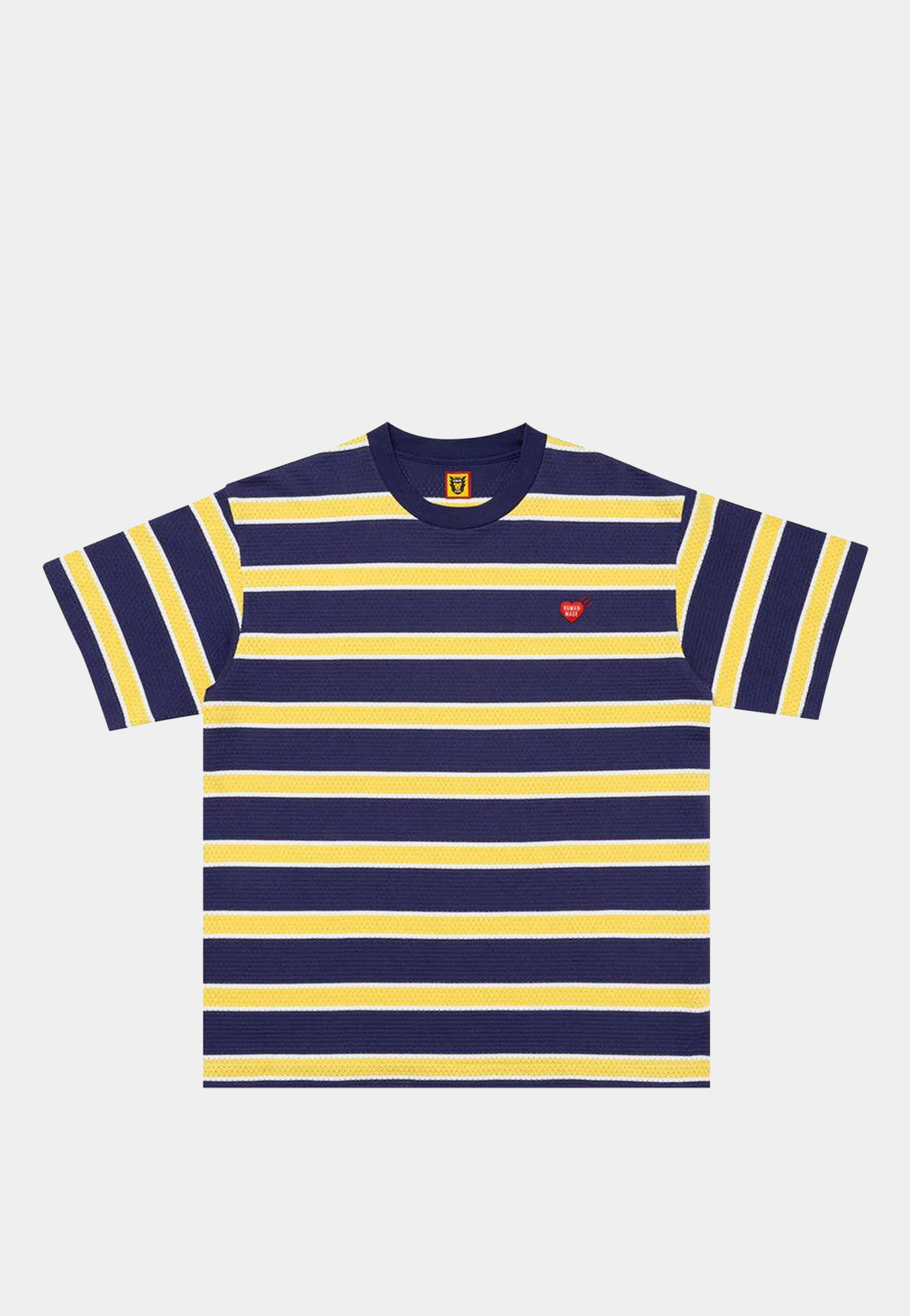 Human Made Striped Mesh T-Shirt Navy