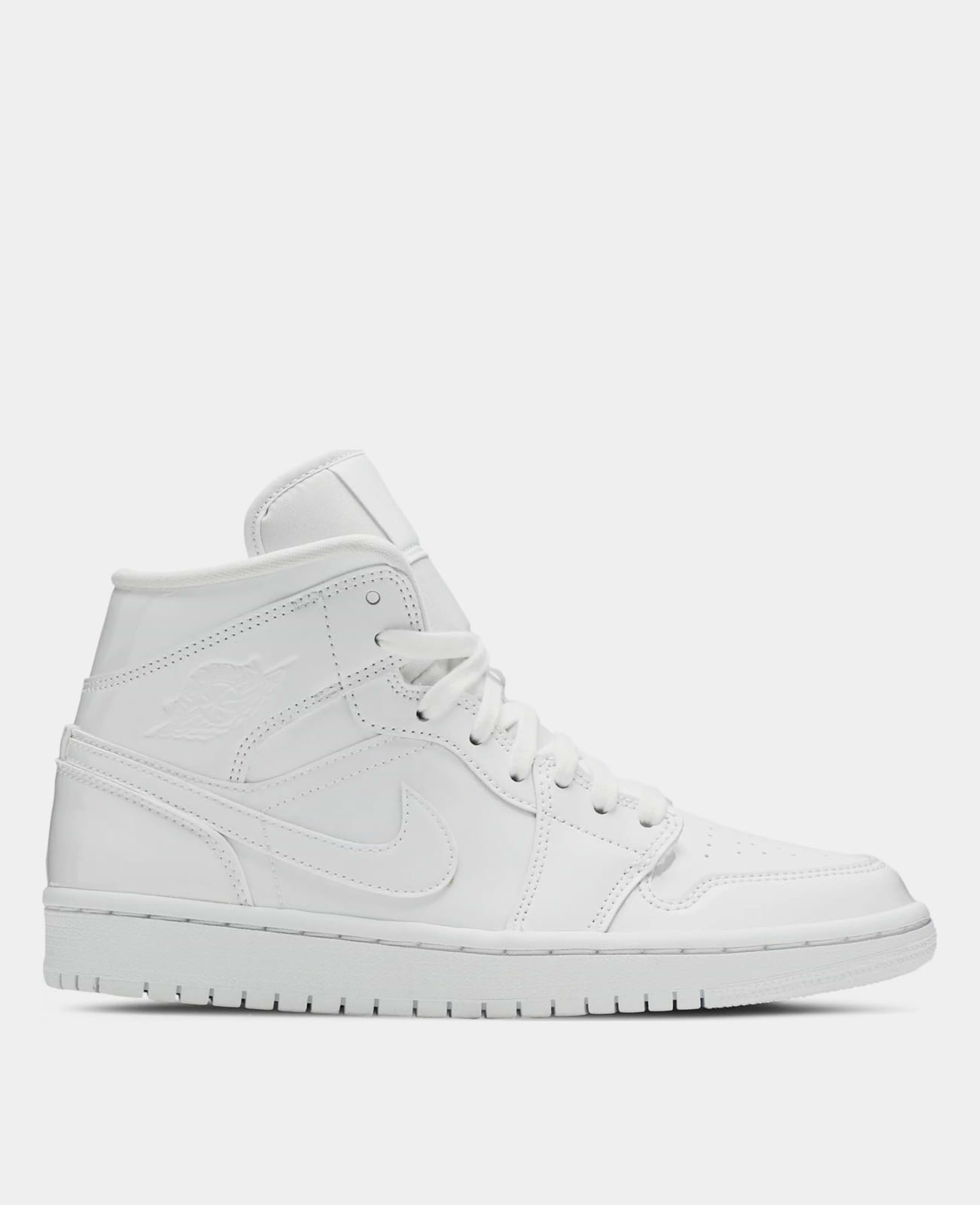 Wmns Air Jordan 1 Mid Triple White 00821A