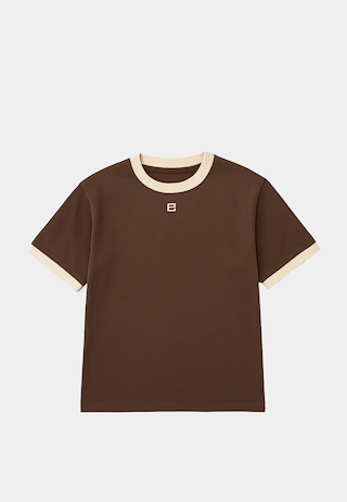 Pieces Unique The Adem Key T-Shirt  Brown