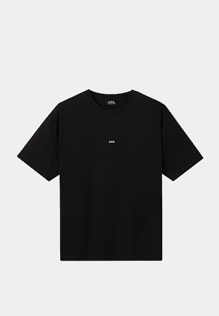 A.P.C Gots Micro Logo Boxy T-Shirt Black