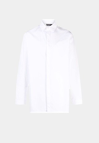 A Cold Wall Contrast Panel Shirt White