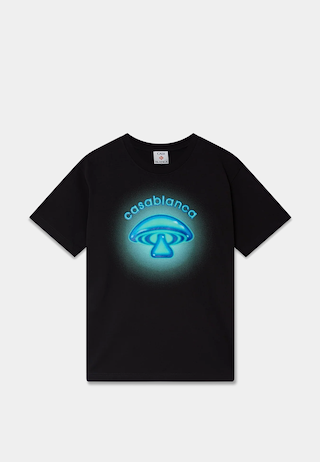 Casablanca Airbrush Mushroom Classic T-Shirt Black