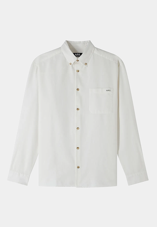 A.P.C Chemise Mateo Logo White