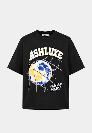 Ashluxe Ash Play With Heart Tee - Black