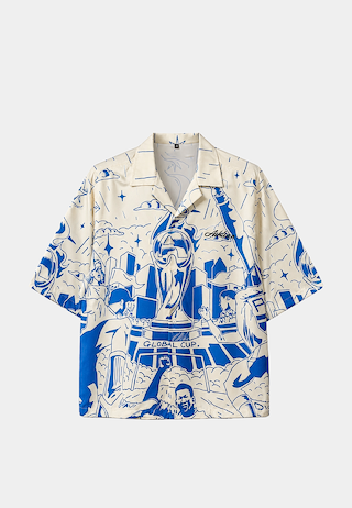 Ashluxe Celebration Bowling Shirt White
