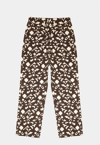 Ashluxe Pixel Denim Pant Brown
