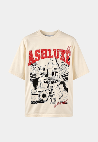 Ashluxe Stadium T-Shirt Cream