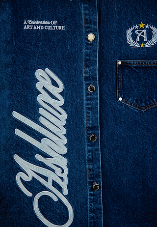 Ashluxe Crest Logo Shirt Blue