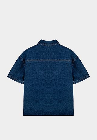 Ashluxe Crest Logo Shirt Blue