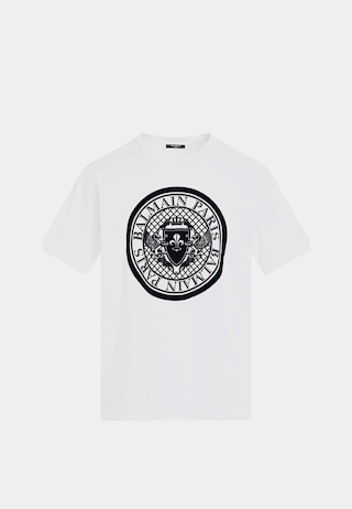 Balmain Coin Flock T-Shirt - Straight Fit - Loose
Ss T-Shirt White Black