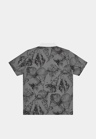 Bbc Cone Stamp Polo Shirt Grey