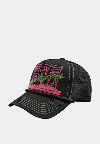 Bbc Yacht Club Mesh Trucker Cap Black