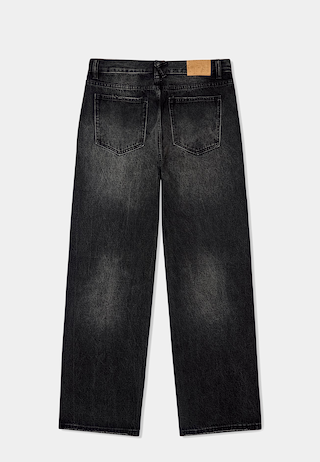 KidSuper Black Denim Jeans with Rhinestone Face Graphics