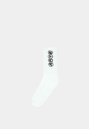 Arte Circle Logo Socks White
