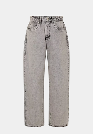 Mki Miyuki Zoku Denim Wide Leg Jean Washed Black