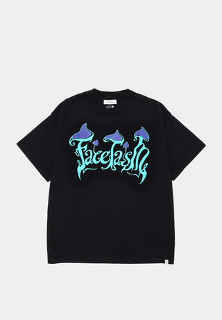 Facetasm Mushroom Tee Black